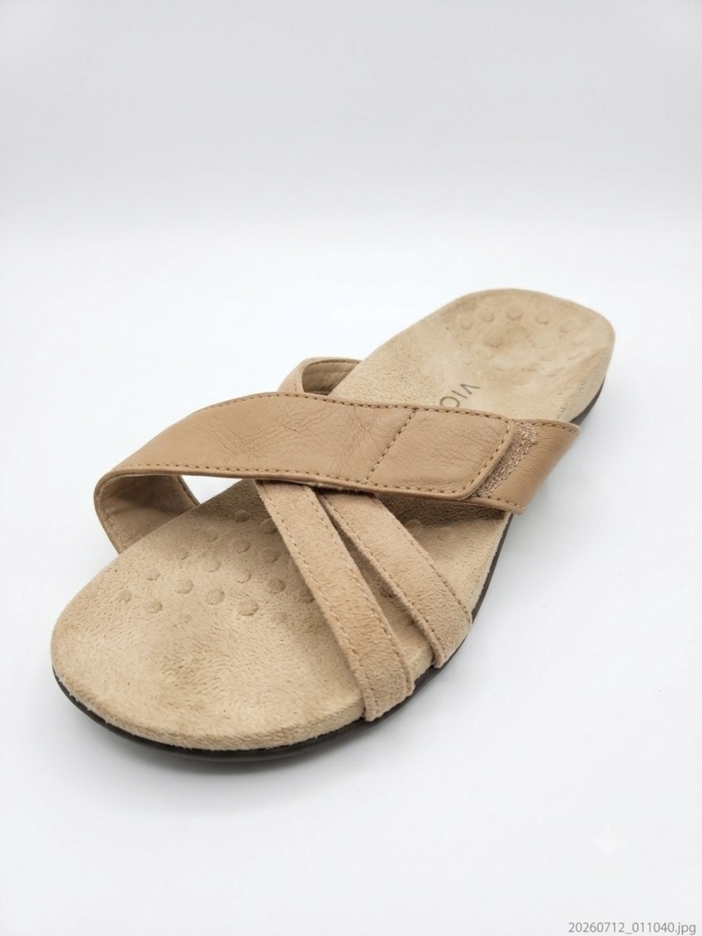 Size 7 Womens VIONIC Zarie Macaroon Tan Color Sandals Summer Comfort Shoes